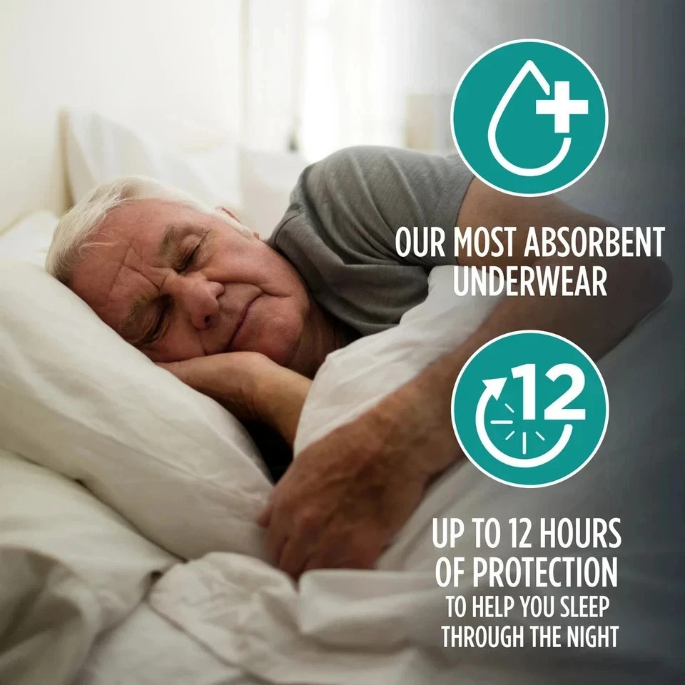 Assurance Incontinence Underwear For Men’s Adult Diaper, Overnight S/M 16 Count