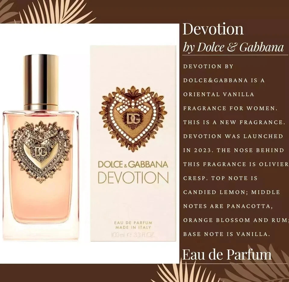Devotion by Dolce & Gabbana for women EDP 3.3 / 3.4 oz New in Box