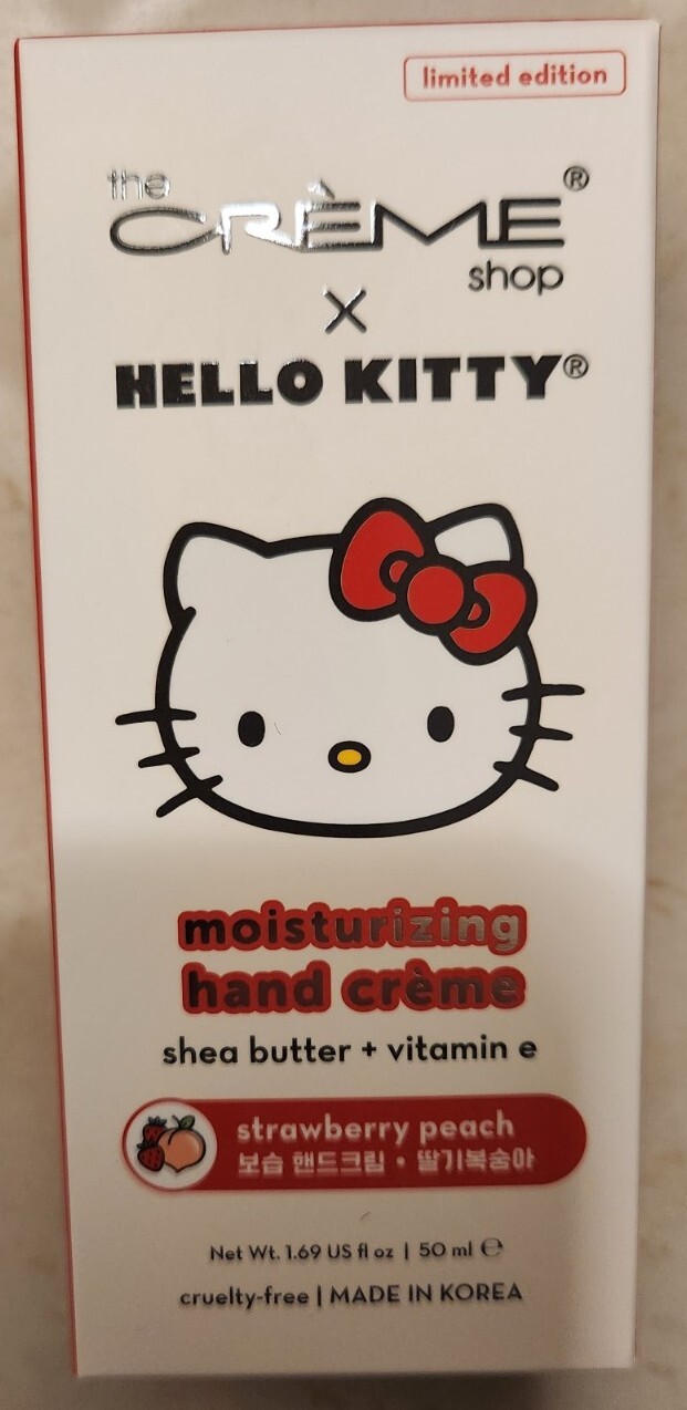 Hello Kitty The Creme Shop Hand Cream Limited Edition STRAWBERRY PEACH #13423