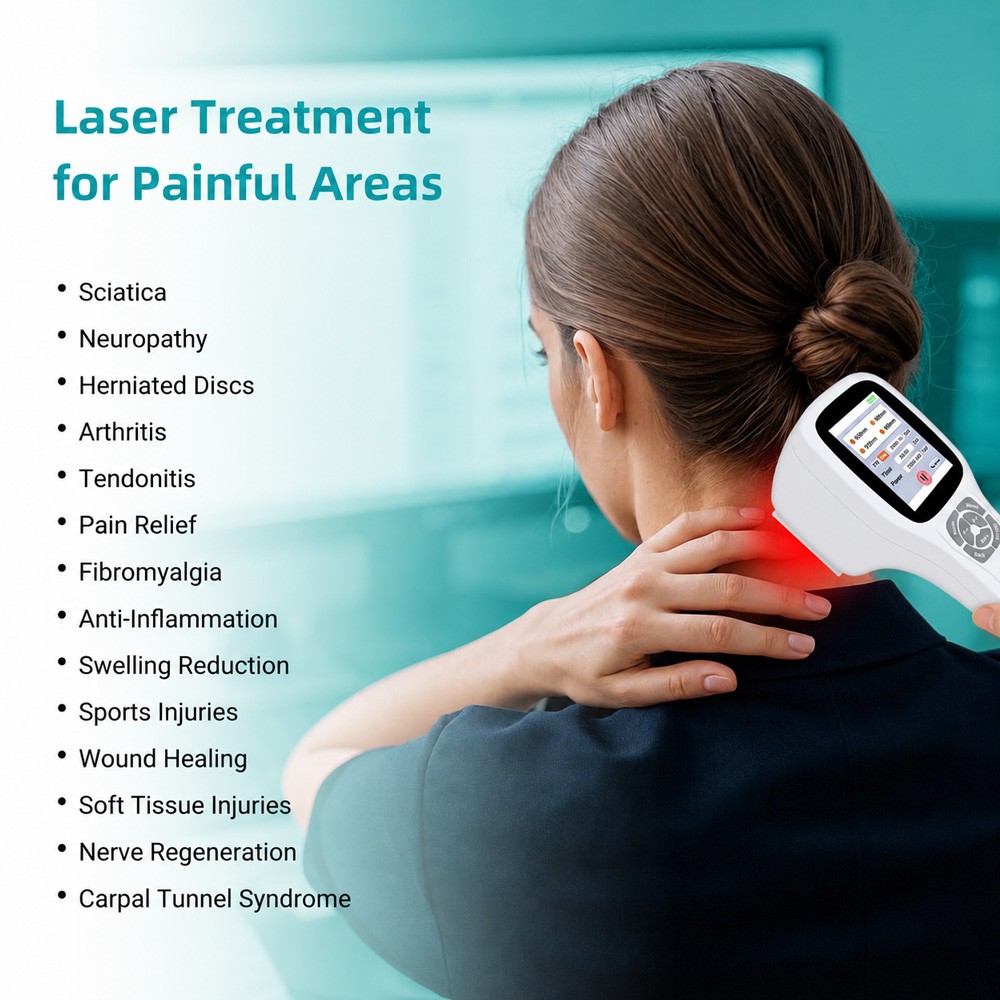 Cold Laser Therapy Infra Red Light LLLT Device for Joint Pain 2500mW Touchscreen