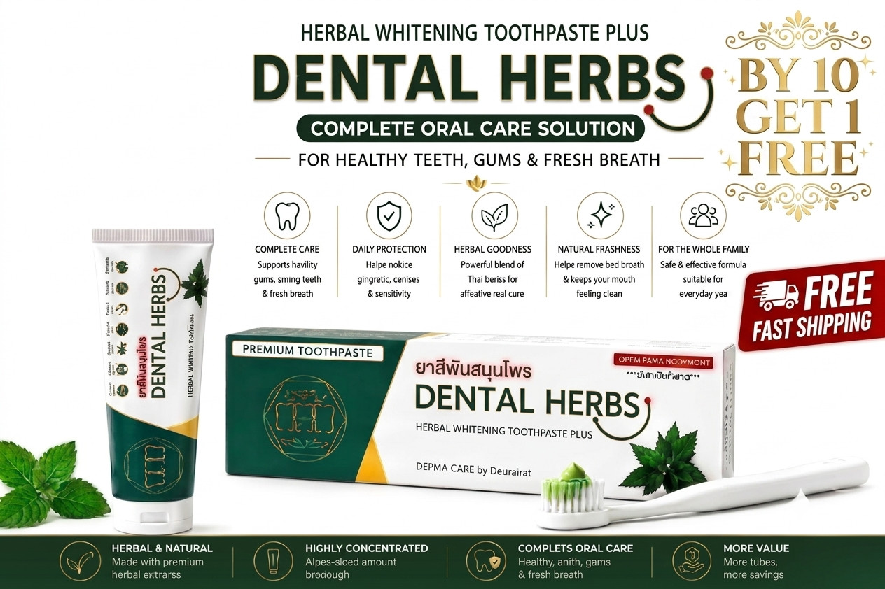 Dental Herbs Herbal Toothpaste Plus Dr Urairat Buy 10 Get 1 FREE Fast Shipping