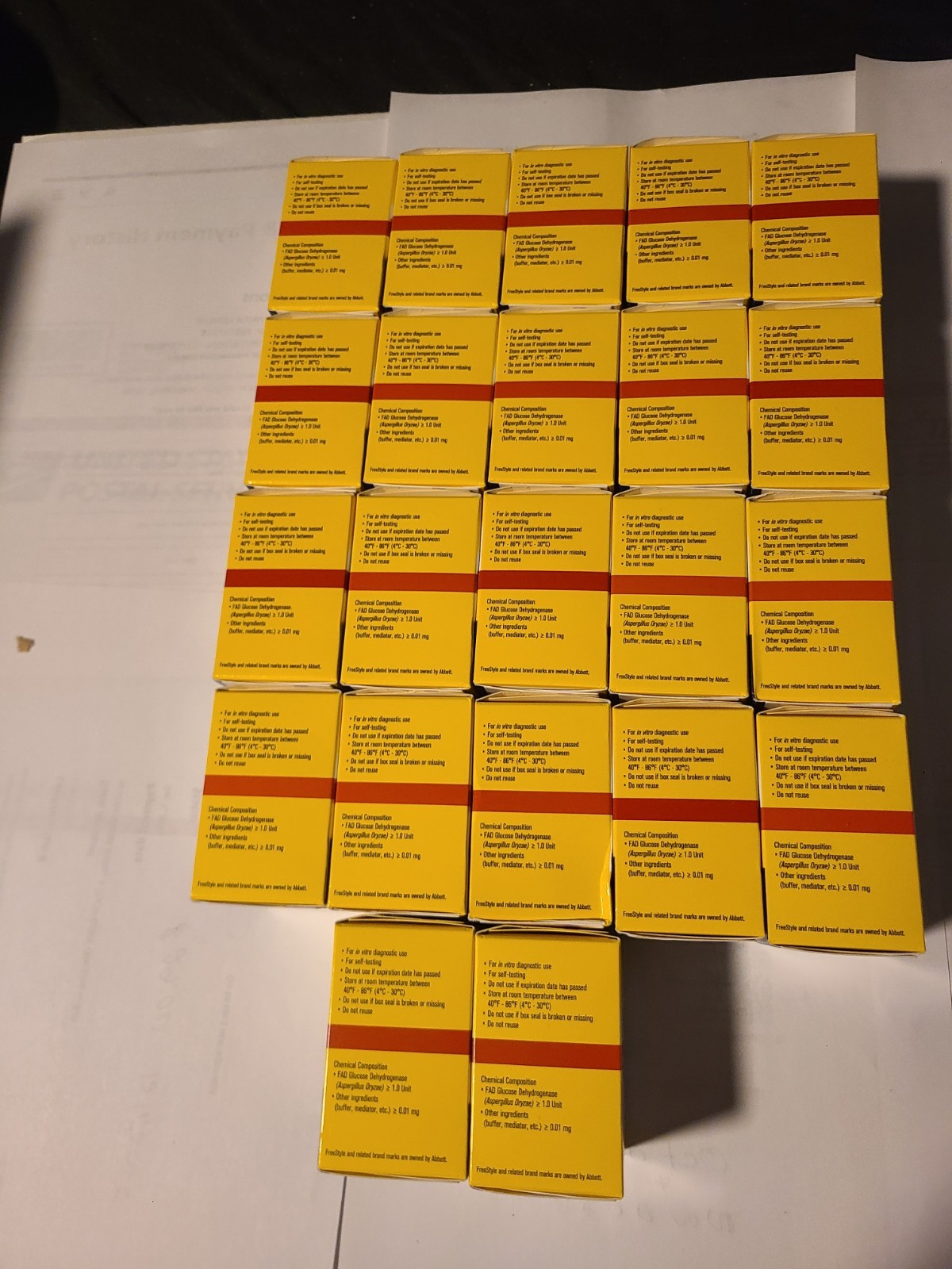 Freestyle lite test strips 22 X 50 USA Exp. 19) 01/2028, 2) 12/2027, 1) 02/2028