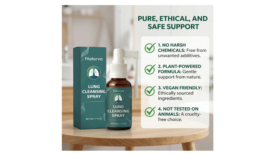 Naturva Lung Cleansing Spray,Calendula Leaf Extract Spray Herbal Lung Cleanse Sp