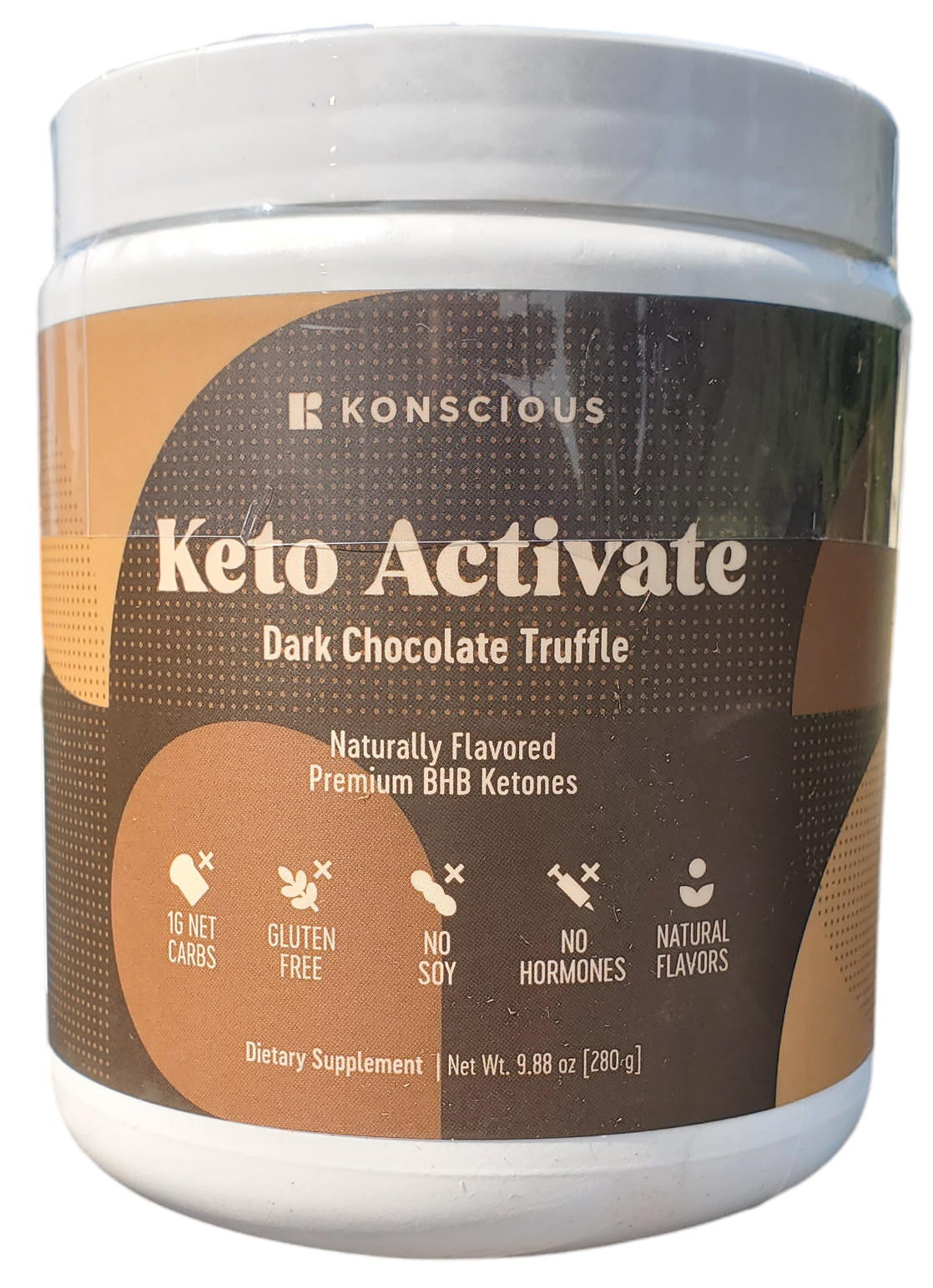 KETO ACTIVATE Konscious DARK CHOCOLATE TRUFFLE Ketones BHB Diet Energy Drink Mix