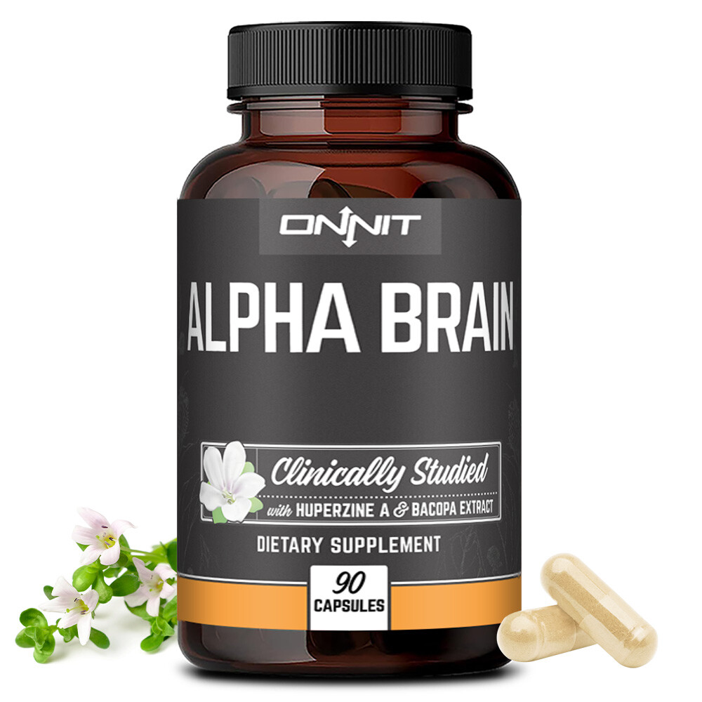 Onnit Labs Alpha Capsules,brain and nervous system health,90pcs