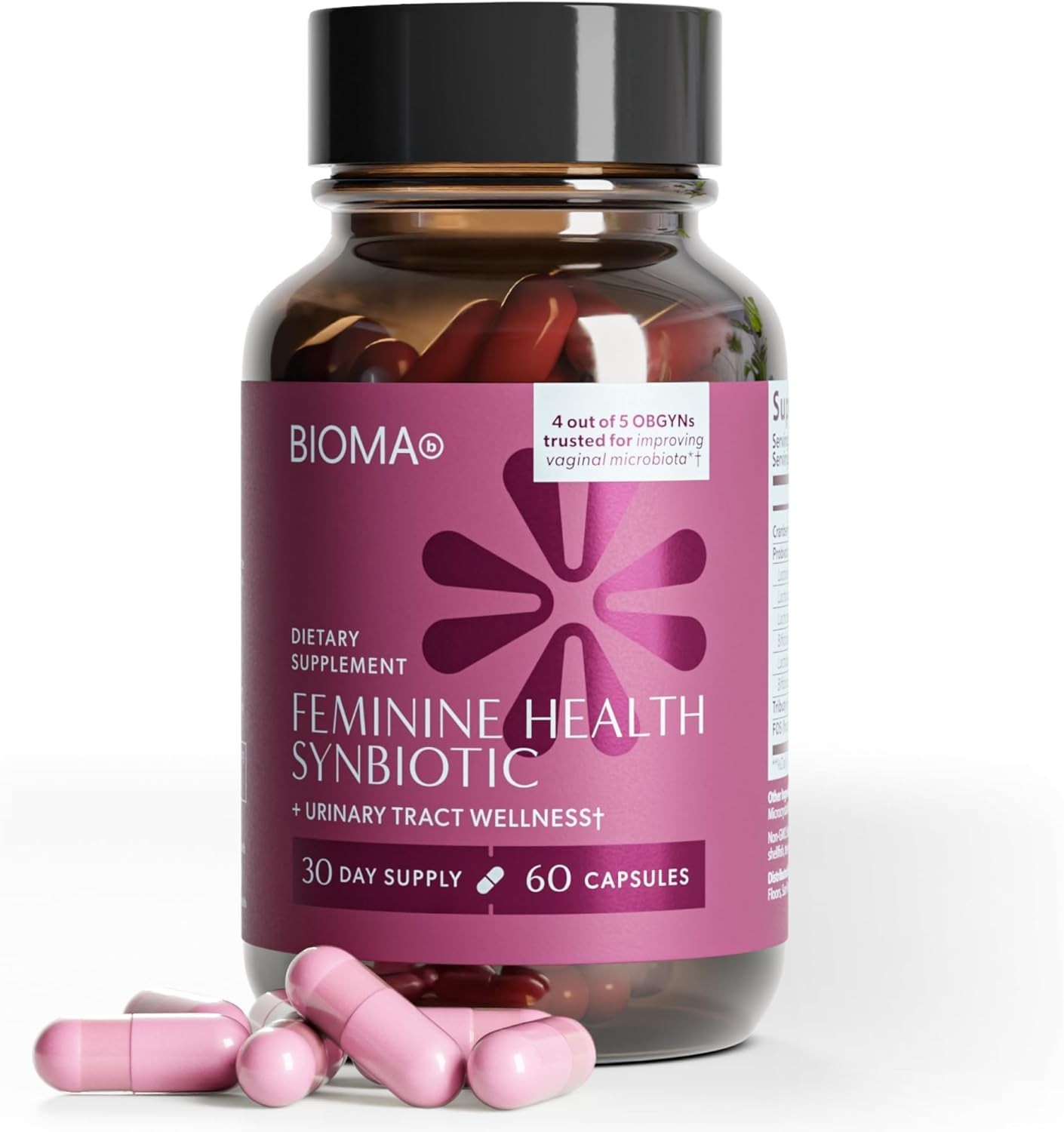 BIOMA Feminine Health Synbiotic – Women’s Health Supplement, 60cap, Exp.01/2028
