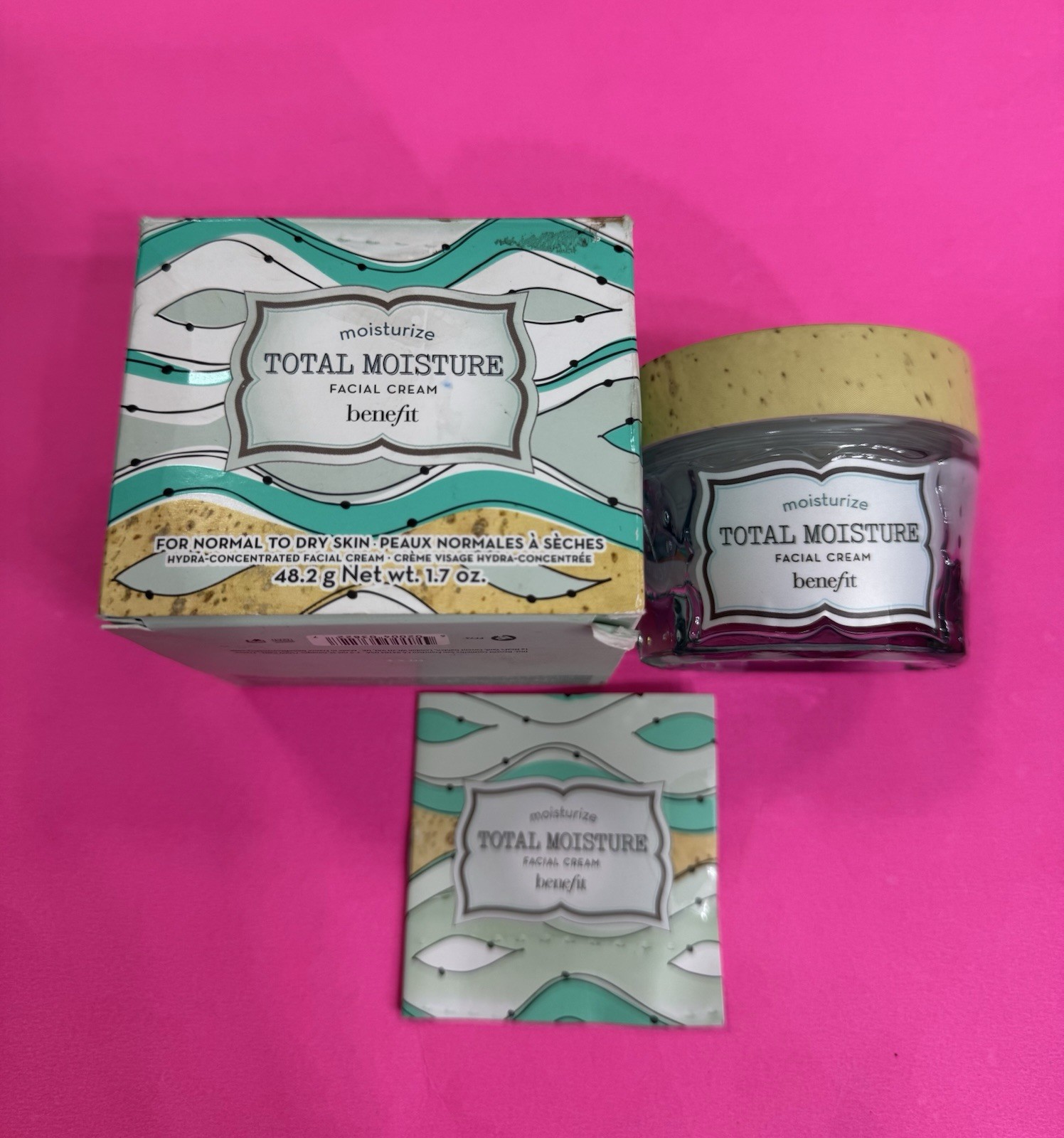 Benefit Total Moisture Facial Cream 48.2 ml / 1.7 oz NEW RARE