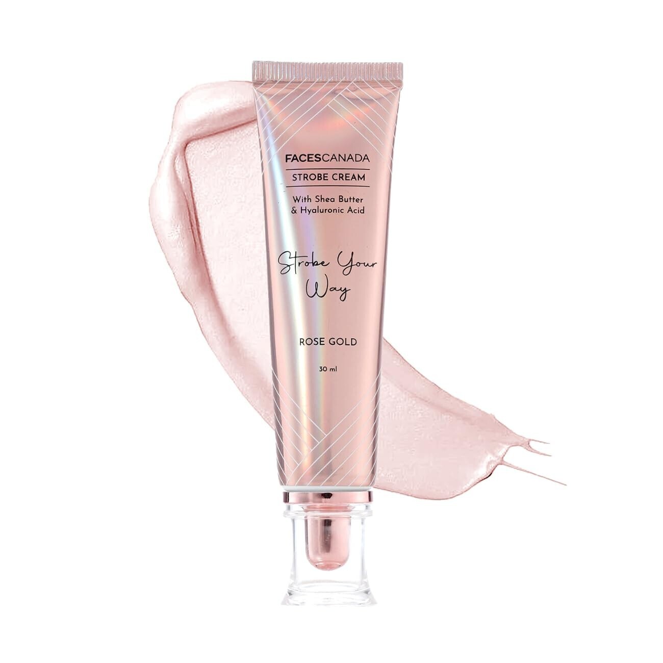 FACES CANADA Strobe Cream Rose Gold, 30gm Primer + Highlighter + Moisturizer