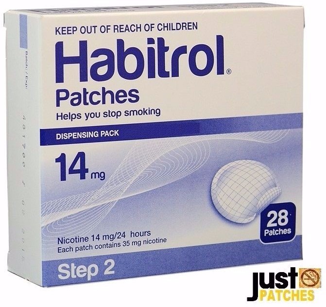 STEP 2 HABITROL TRANSDERMAL NICOTINE PATCH 14 mg (1 box 28 patches) 08/2024 NEW