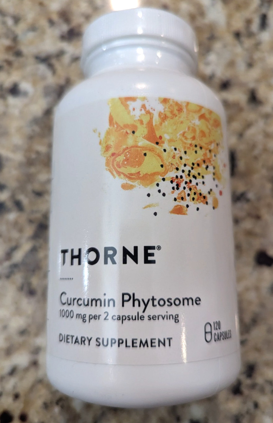 Thorne 1000mg per 2 cap serving Curcumin Phytosome 120 capsules exp: 11/2028