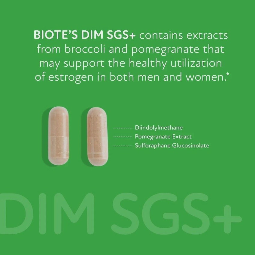 1-3pack (60 Capsules) Biote Nutraceuticals – DIM SGS + – Hormone + Detox
