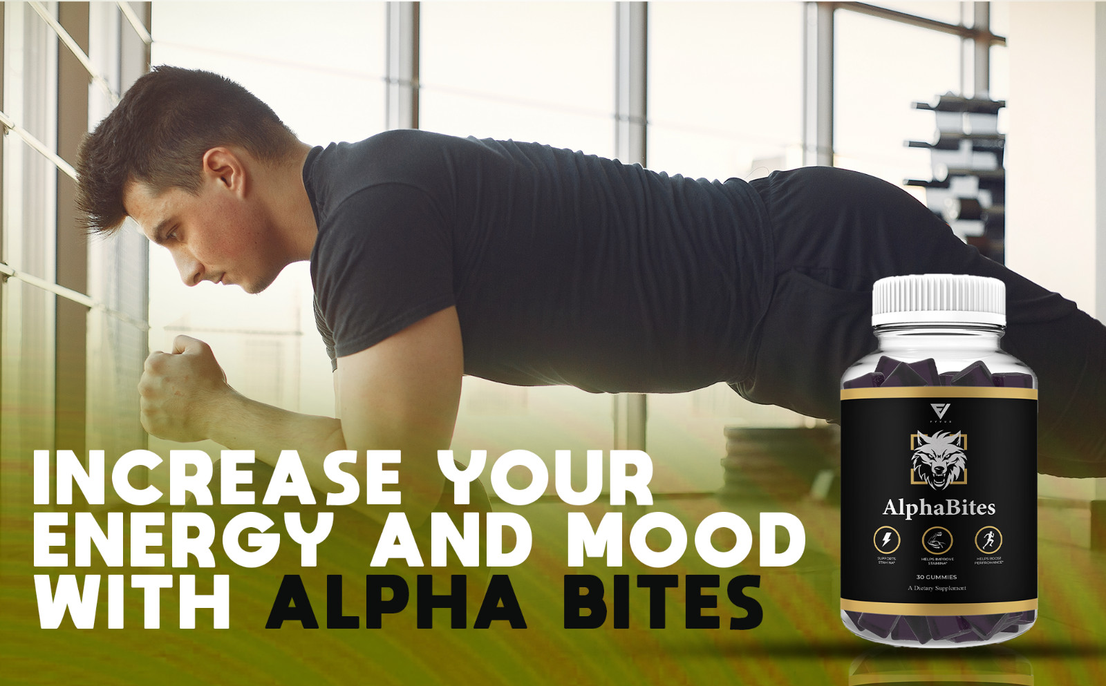 Alpha Bites Male Gummies, Alpha Bites Men’s Performance Gummies (60 Gummies)