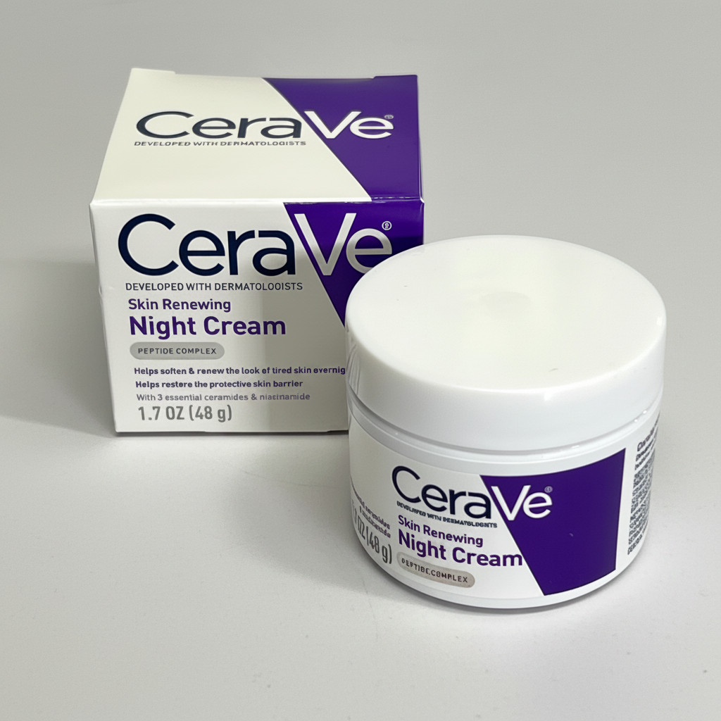 CERAVE Skin Renewing Night Cream Peptide Complex All Skin Types 1.7oz BB 08/27