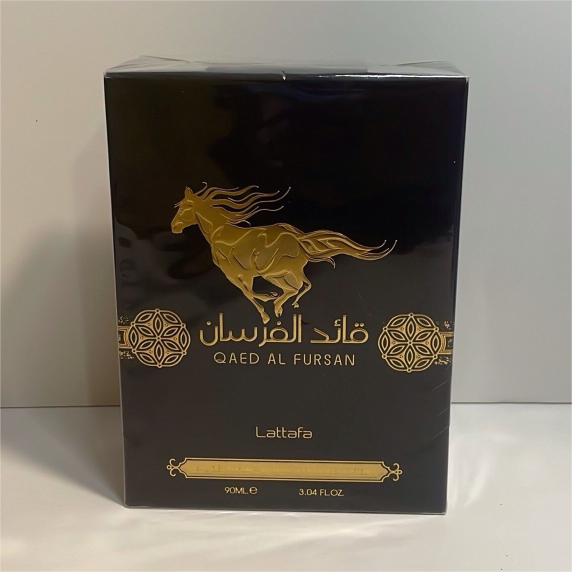 Lattafa Qaed Al Fursan Eau de Parfum Spray, Regular Size 3.04 fl oz
