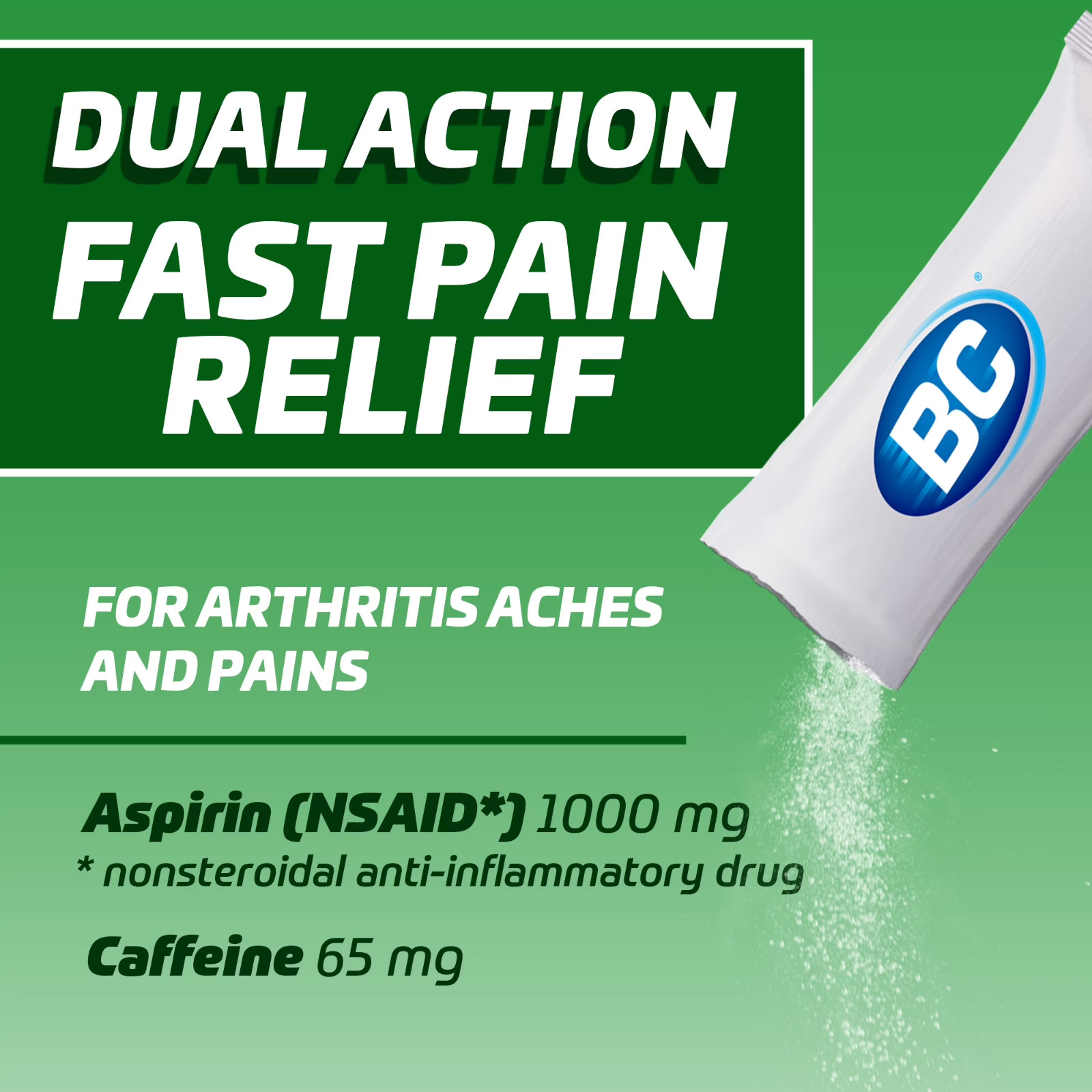 BC Arthritis Pain Reliever Powder Sachets (Pack of 50)