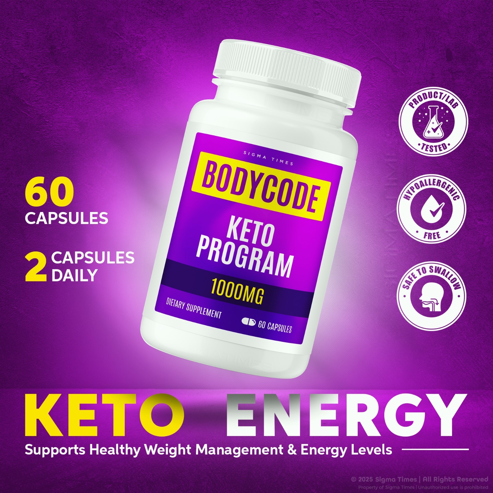 (5 Pack) BodyCode Keto Program – Advanced Fat-Burning Formula for Weight Loss