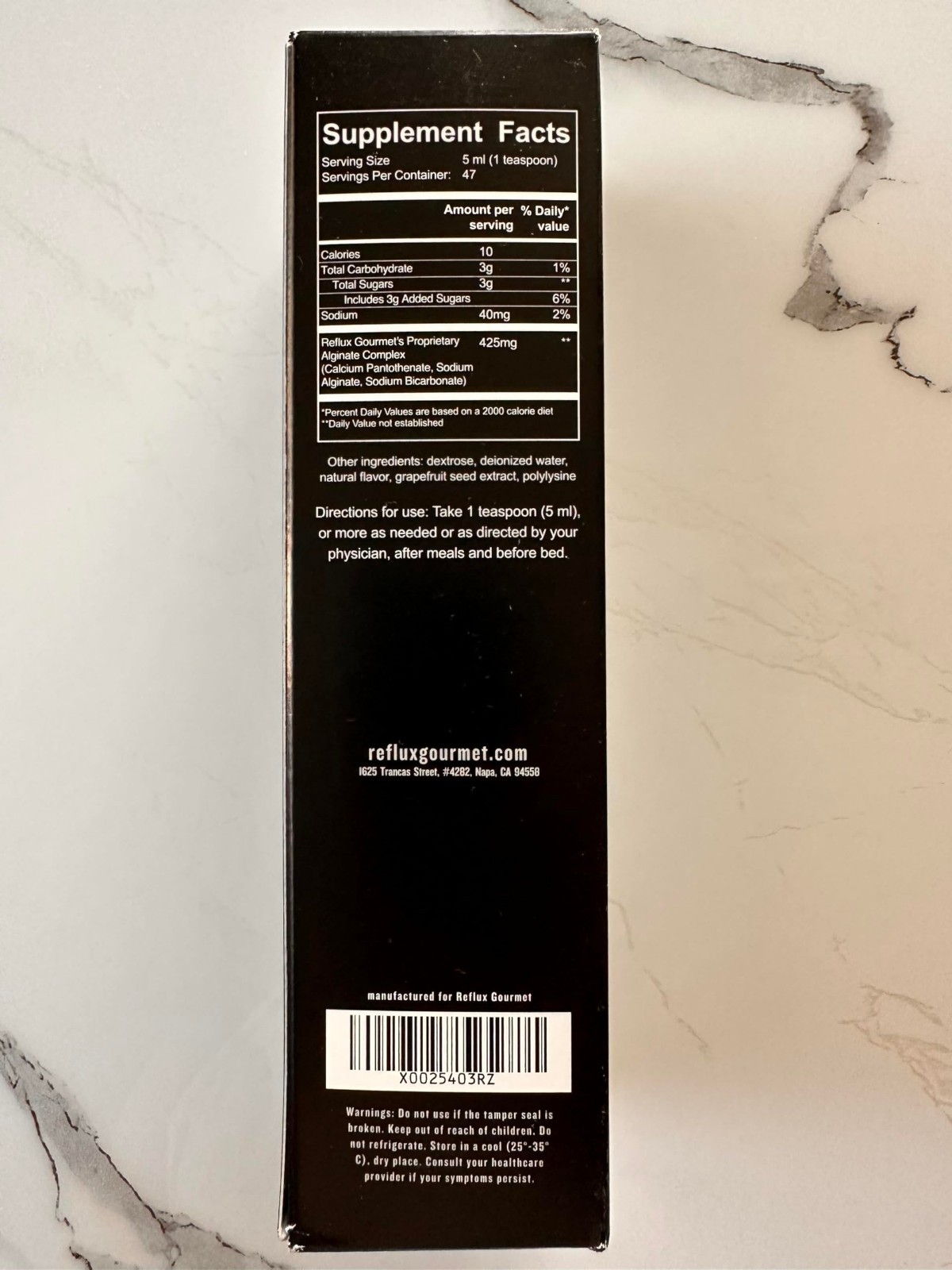 Mint Chocolate Digestive Support – Alginate Complex, Natural Ingredients, 8 Fl.