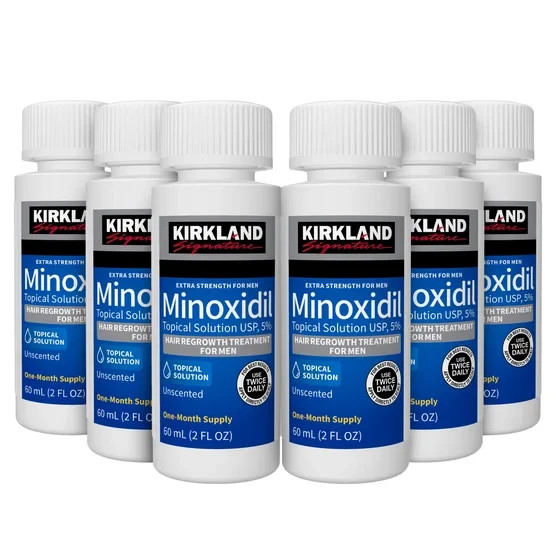 Kirkland Signature Minoxidil 5% Hair Loss Treatment Men 6 Month 06 Bottles