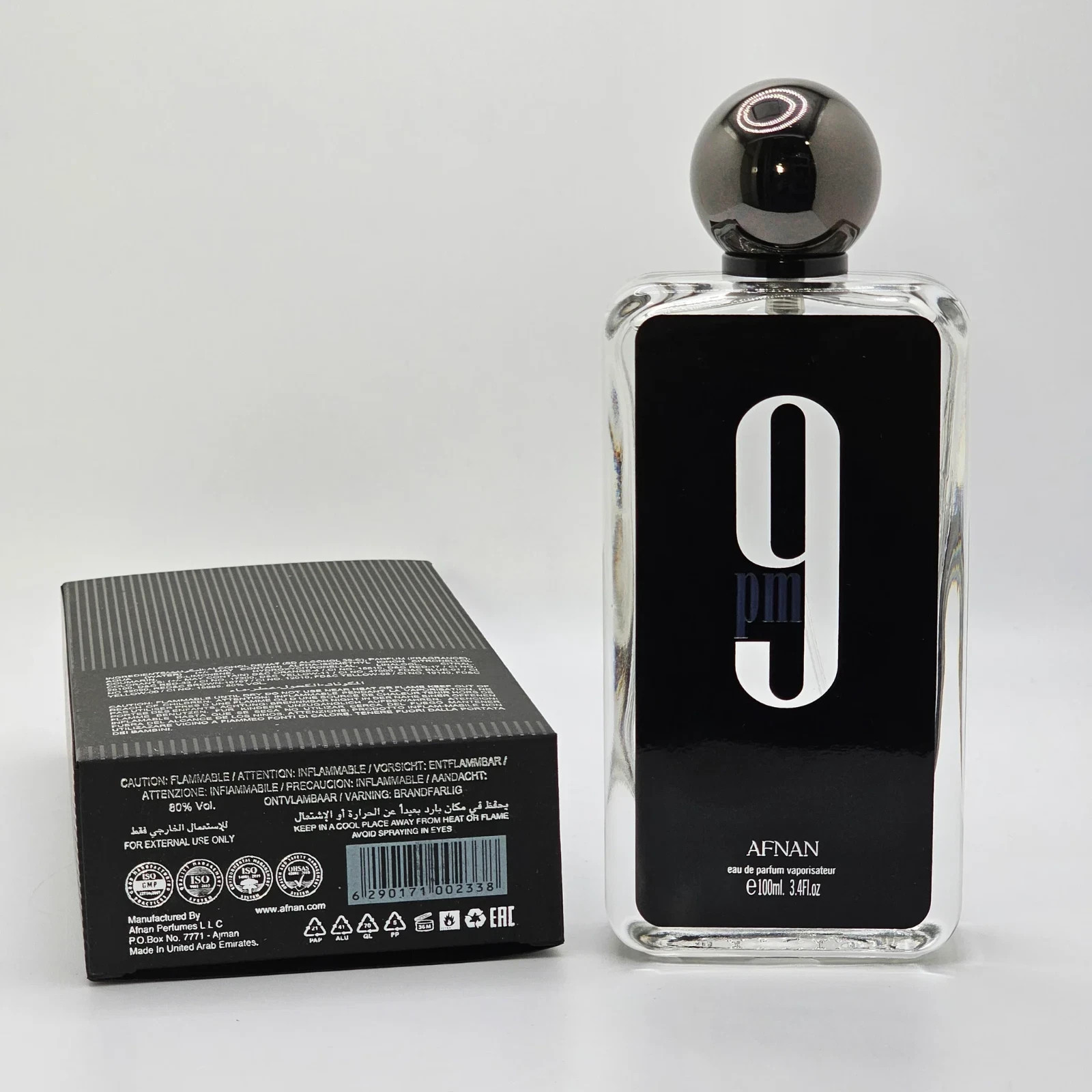 9 PM Black by Afnan Eau de Parfum for Men 3.4 oz / 100 ml | Bold & Sophisticated