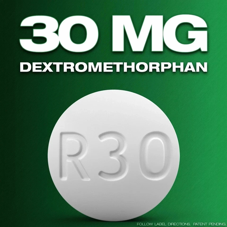 RoboTabs Cough Suppressant Dextromethorphan 30mg 100 Tablets