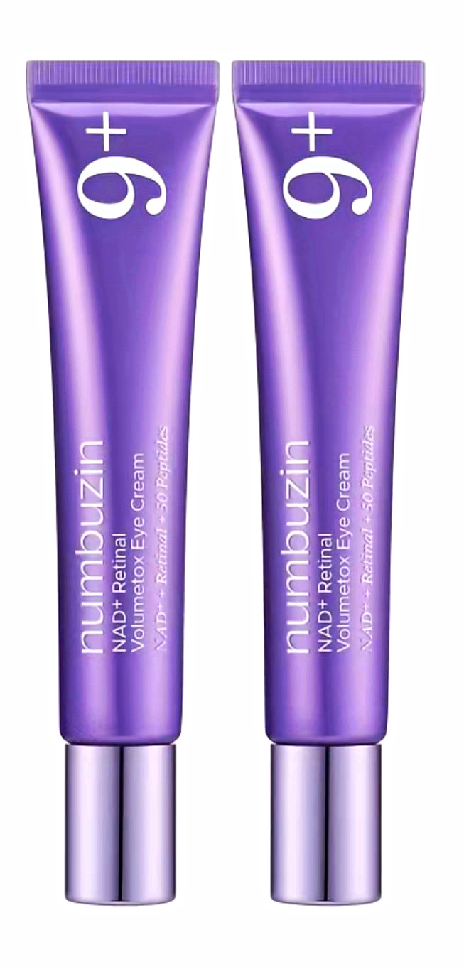 LOT OF 2 numbuzin No.9 NAD+ Retinal Volumetox Eye Cream Duo 20ml BRAND NEW
