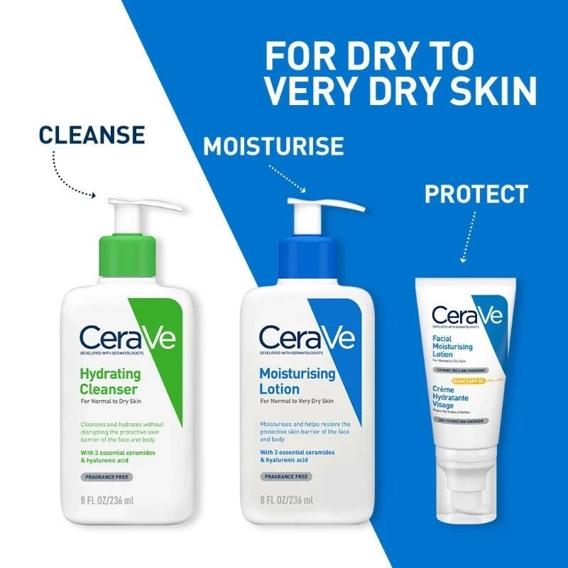 CeraVe Daily Moisturizing Lotion with Hyaluronic Acid For Dry Skin 236ml