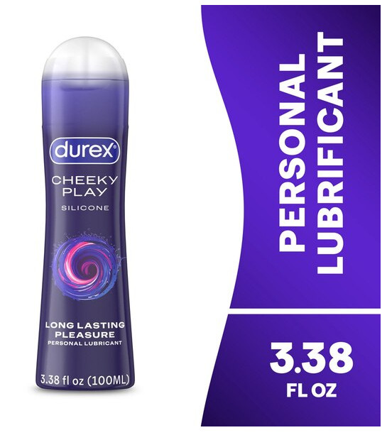 Durex Cheeky Play, Long Lasting Silicone Lube 3.38 fl oz ea. Exp 7/28