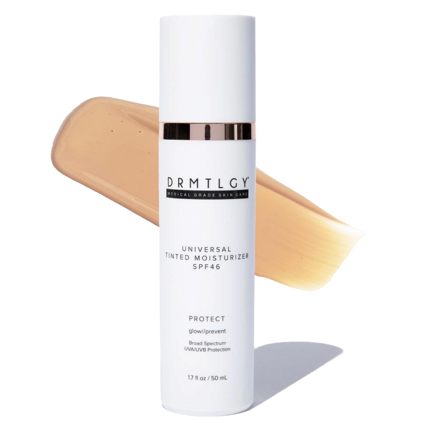 DRMTLGY Universal Tinted Moisturizer SPF 46 – Hydrating Dewy Tinted Sunscreen fo