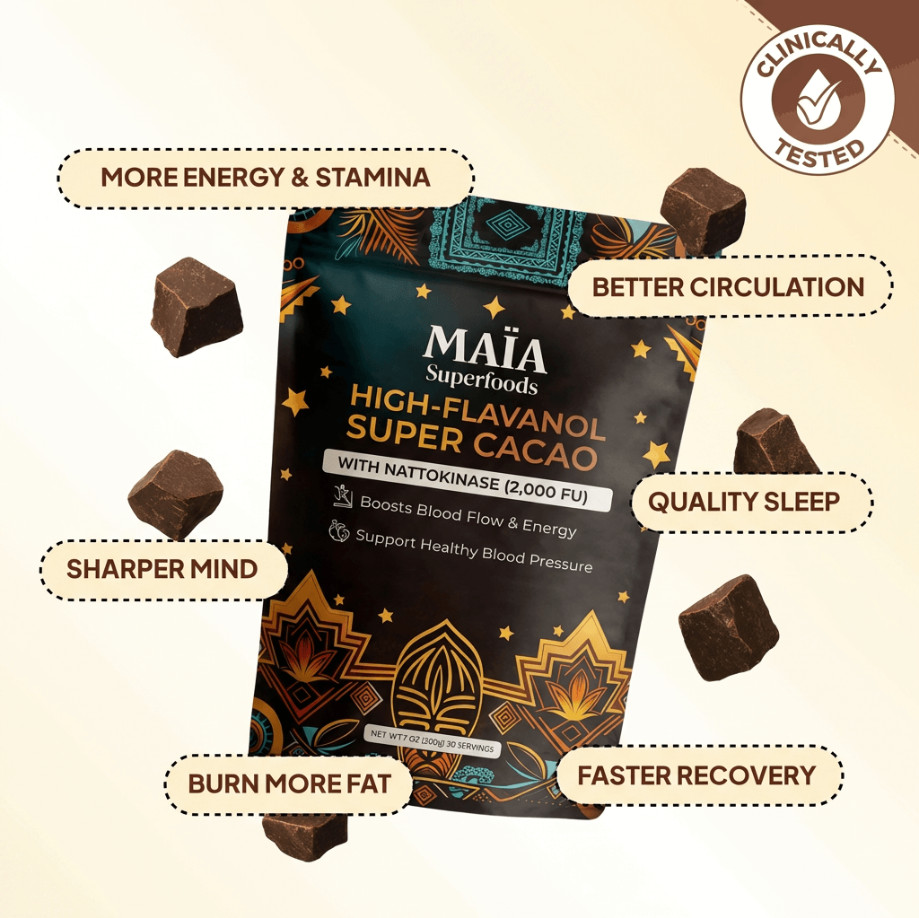 Maia Superfoods – High Flavanol Super Cacao, 7oz (200g) 30 servings