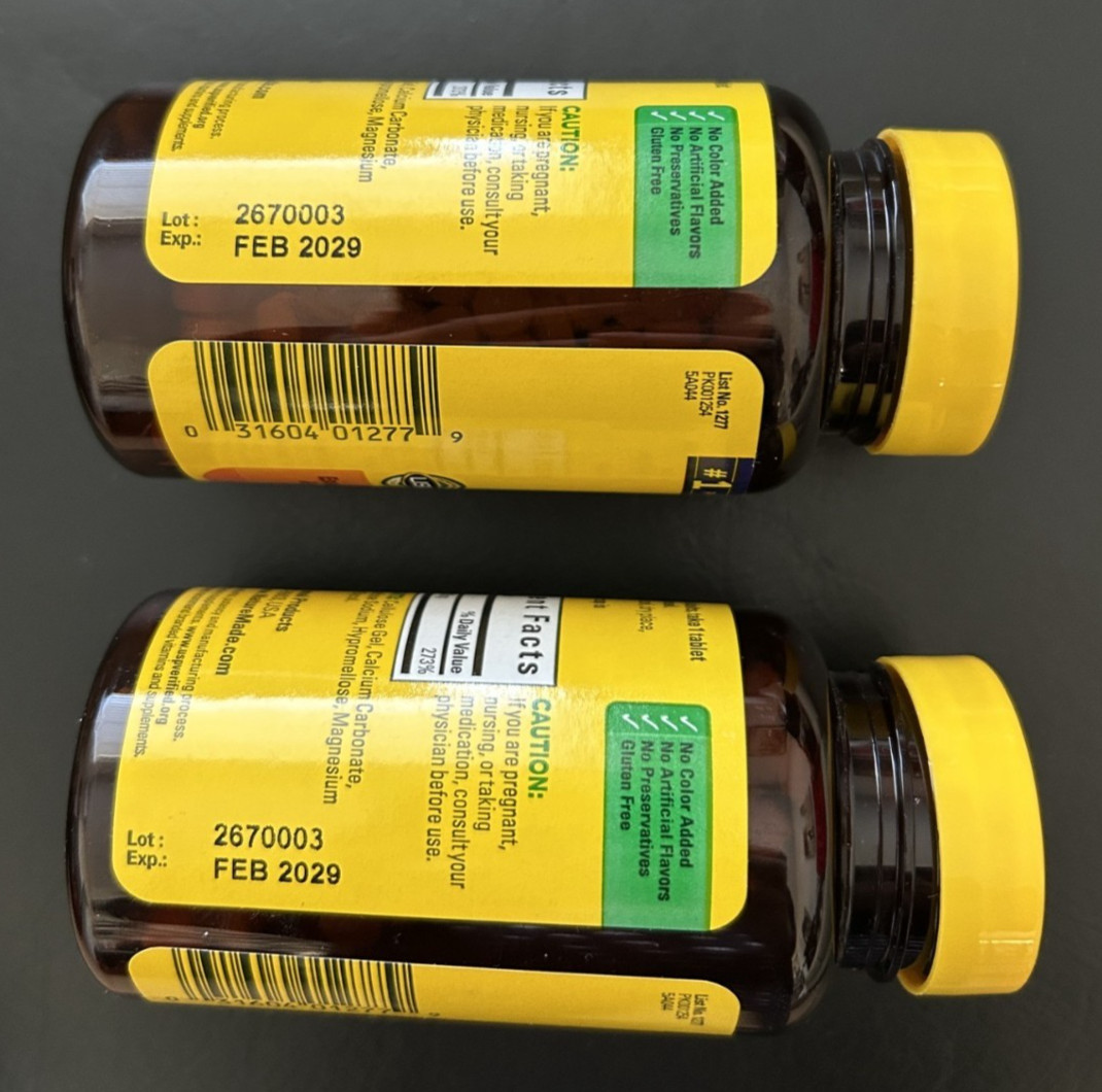 2 Bottles Nature Made Zinc 30 mg Antioxidant Immune Support 100 Tablets