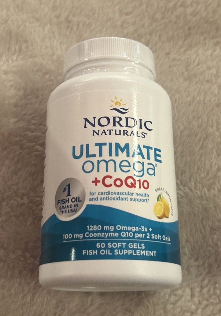 Nordic Naturals ~ Ultimate Omega + CoQ10 ~ 60 Ct ~ Sealed ~ Exp.11/2028