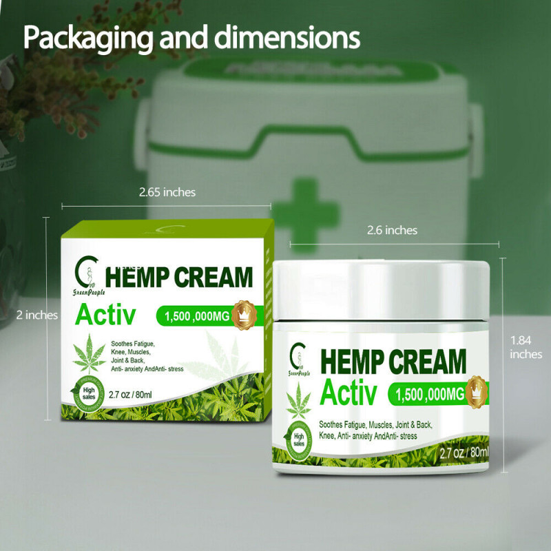 Hemp Pain Relief Cream For Pain Relief Cream Knees,Back Joints,Muscle Arthritis