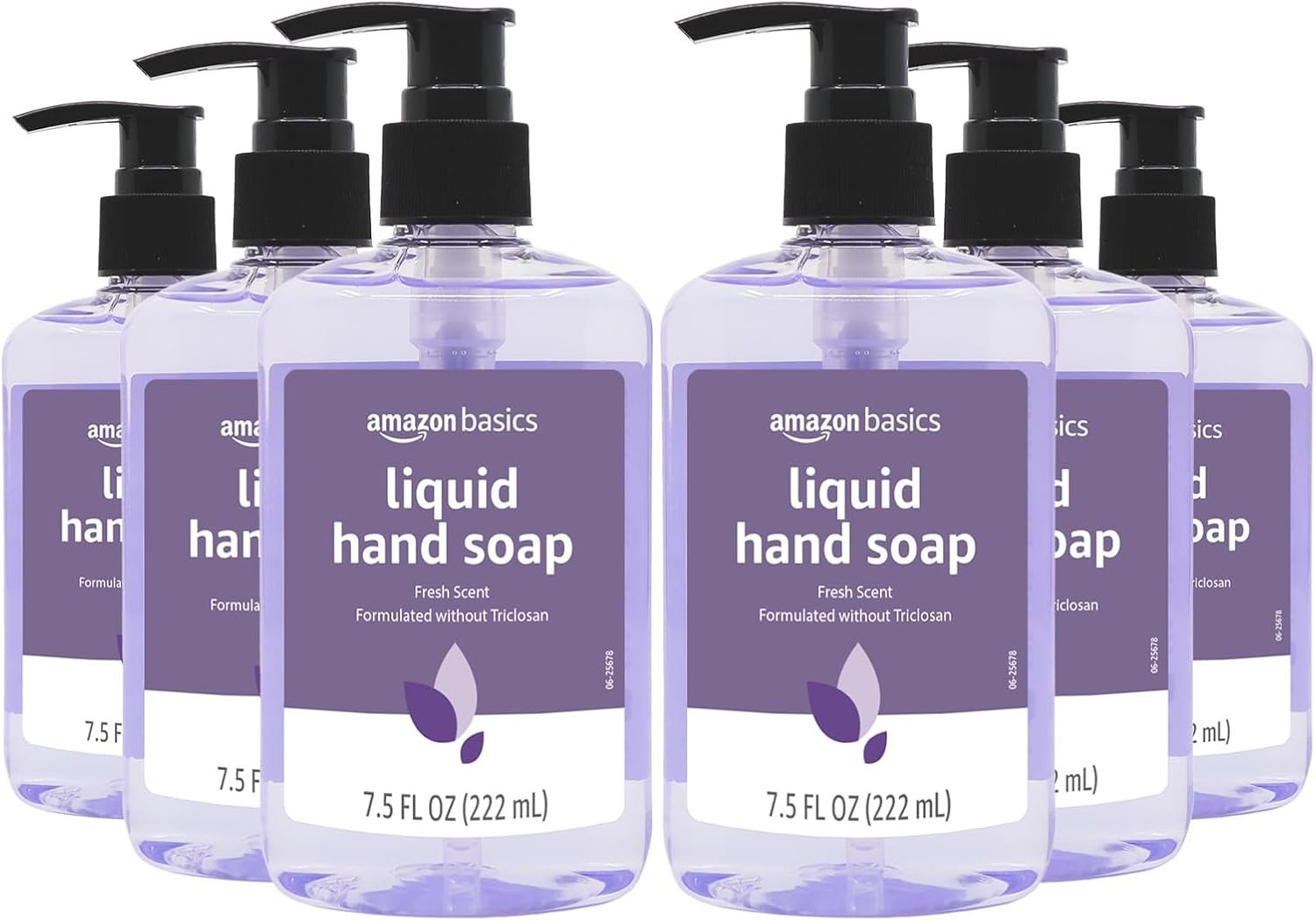 Amazon Basics Original Fresh Liquid Hand Soap, 7.5 Fl Oz (Pack of 6)