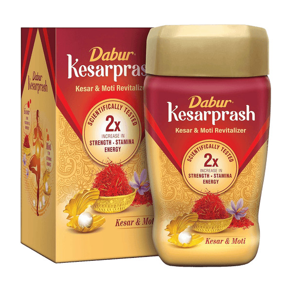 Dabur Kesarprash Ayurvedic Health Supplement with Kesar and Moti Jar | 900g Pack