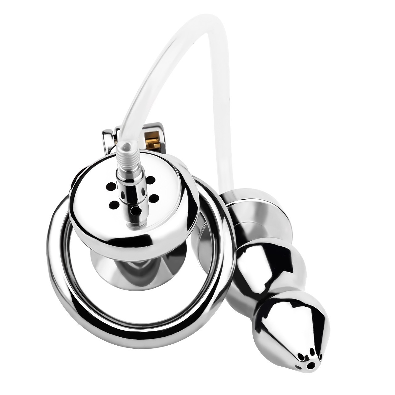 Inverted Penis Cage Chastity Device Set Stainless Steel Sissy Cage BDSM