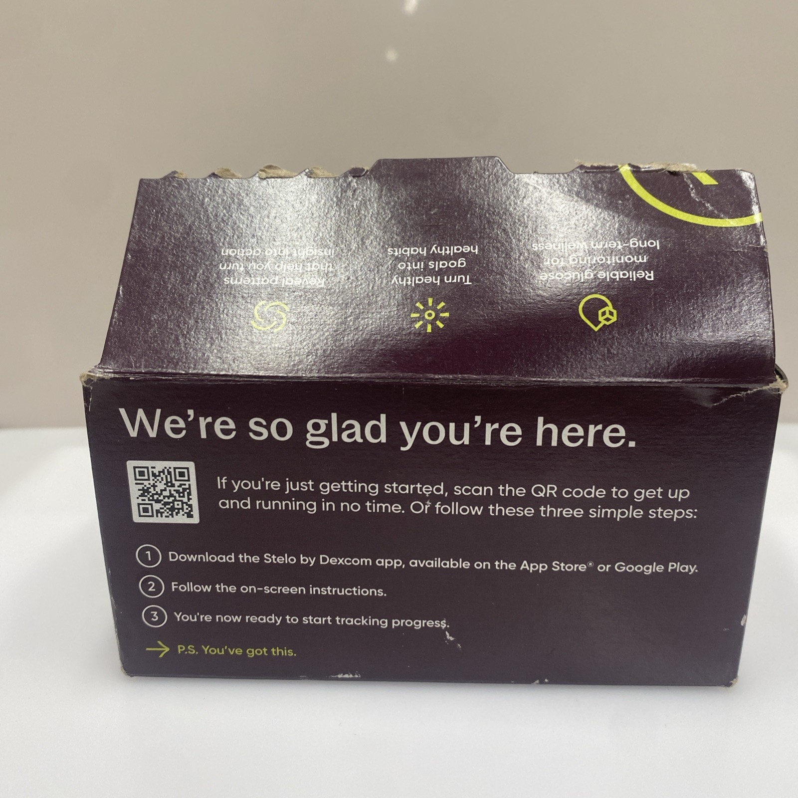 Dexcom Stelo Glucose Biosensor (OTC) 1-Month Supply 2 Sensors – EXP: 10/26+ Open