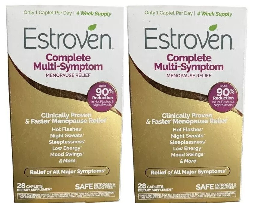 2 ESTROVEN COMPLETE MULTI-SYMPTOM MENOPAUSE RELIEF SUPPLEMENT 28X2 56 CAP 01/27+