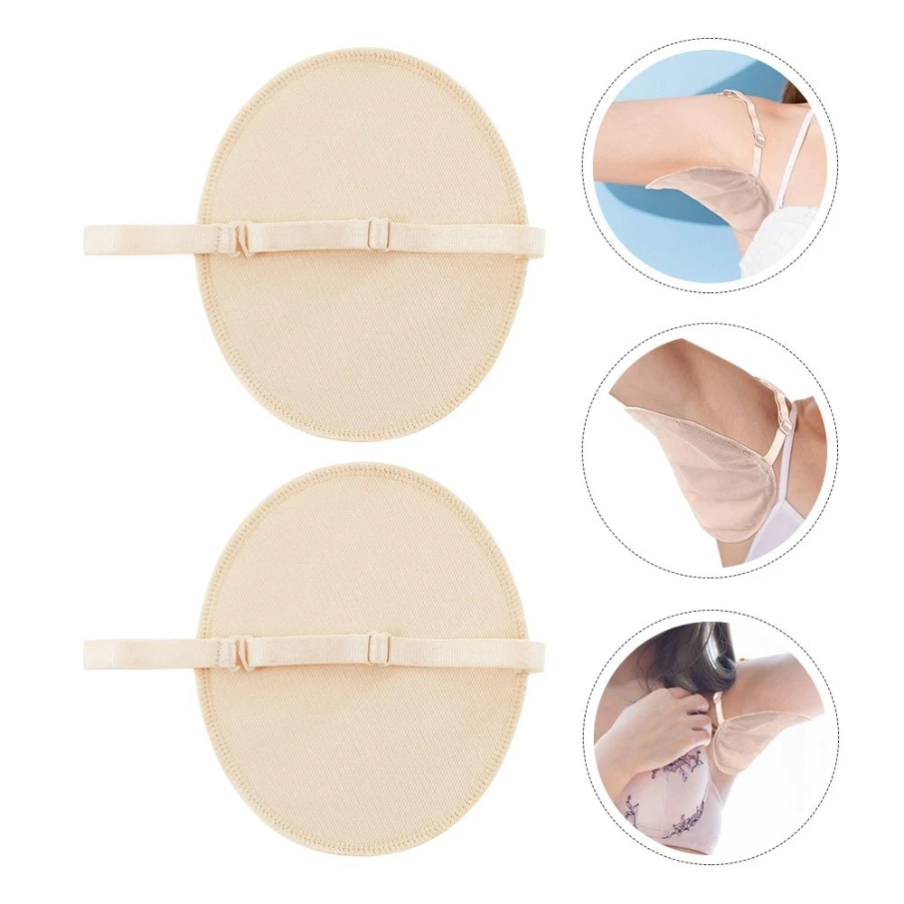 Washable Underarm Sweat Pads 1 Pair Cotton Style Absorbent Armpit Shield