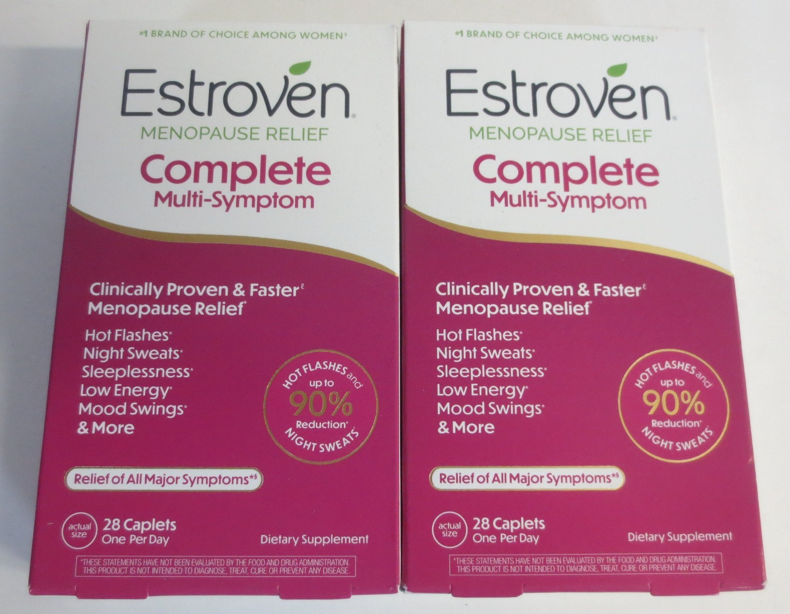 Estroven Complete Multi-Symptom Menopause Supplement – 2 boxes 28 caps each