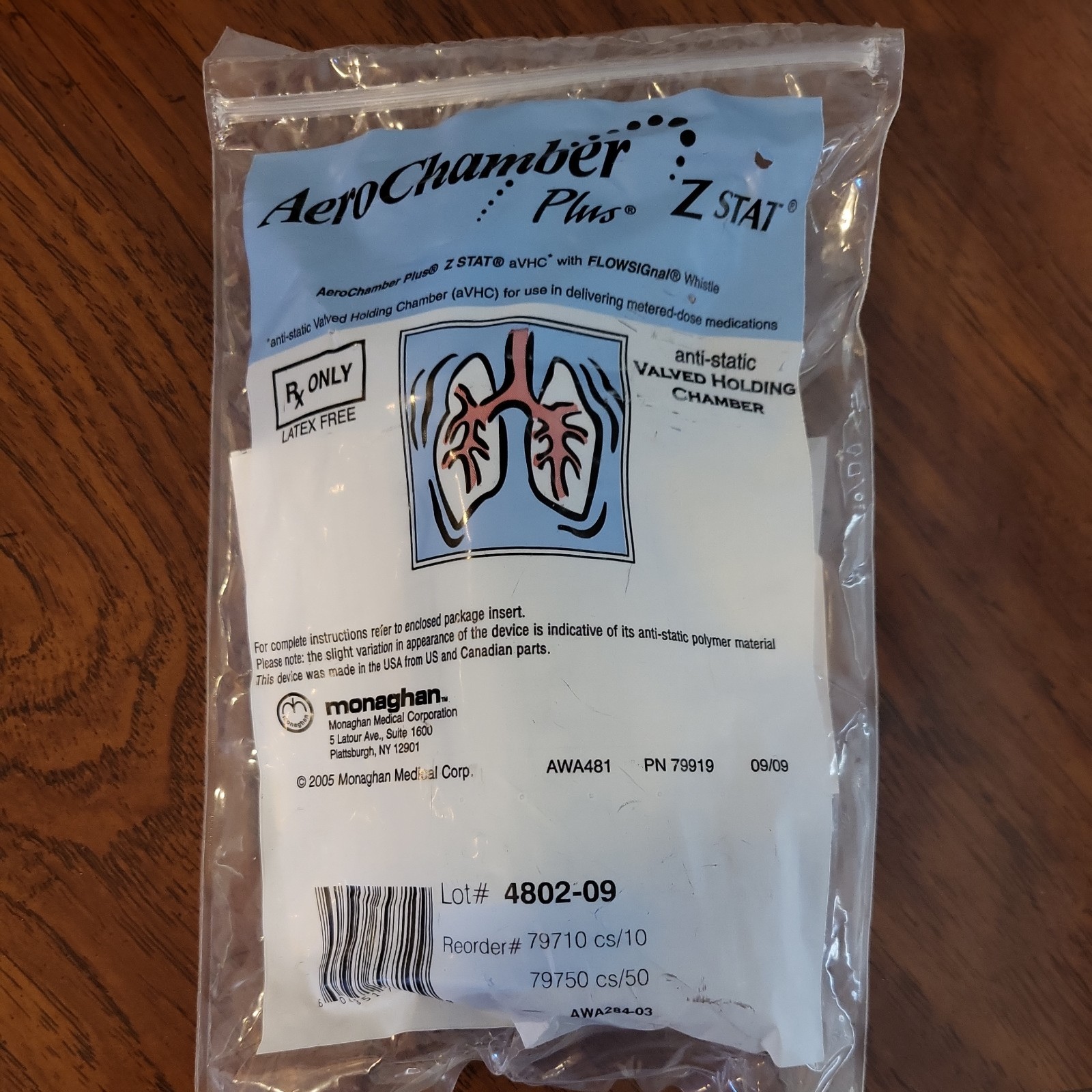 AeroChamber Breathing Chamber Large For Adult New in Package