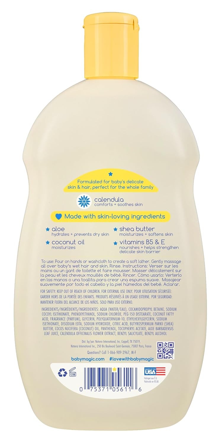 Baby Magic Moisturizing Hair & Body Wash, 16.5 Fl Oz | Moisturizing, Made with C