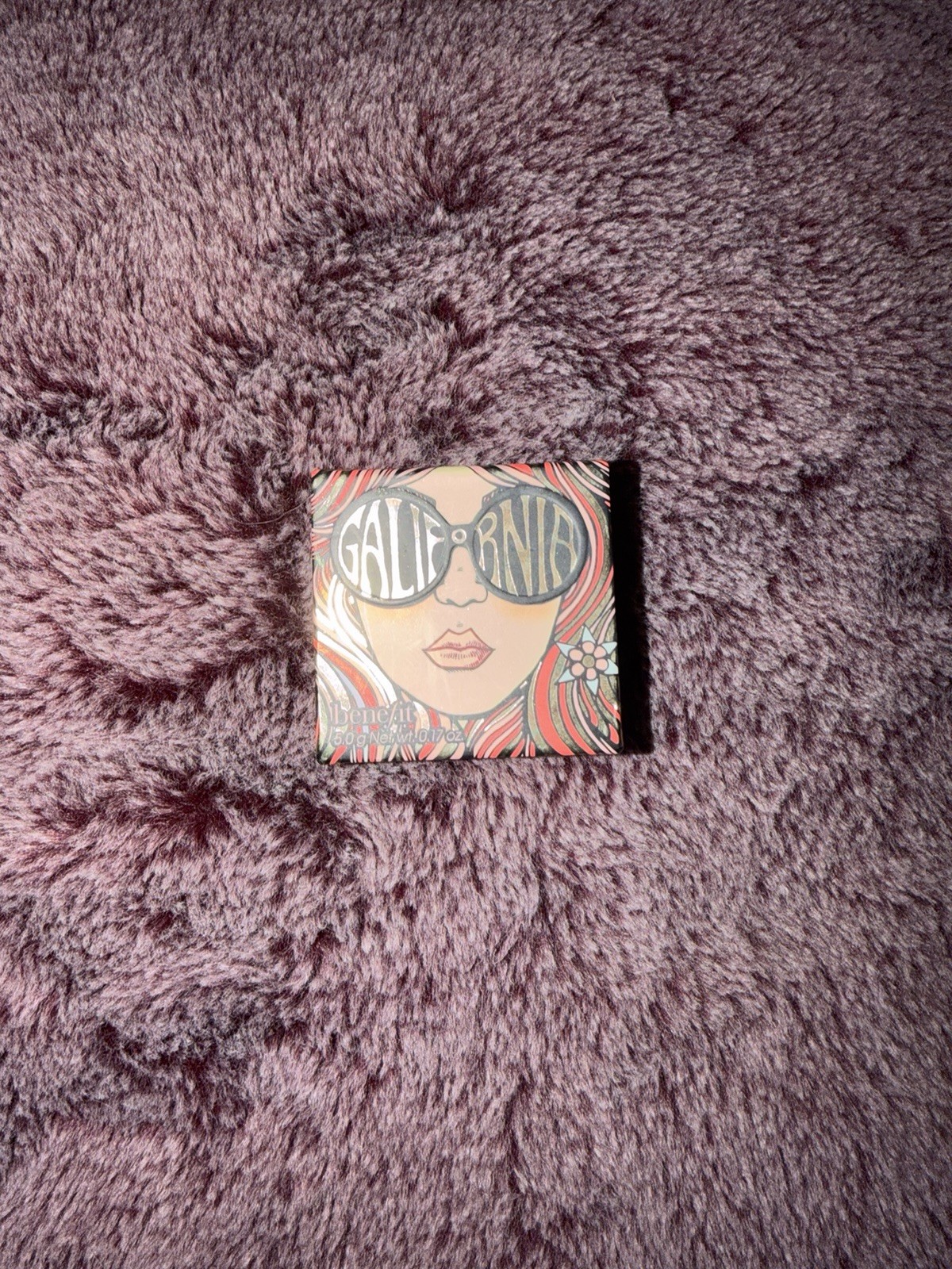 Benefit GALifornia Single Blush Compact Coral Shade with Mirror & Brush