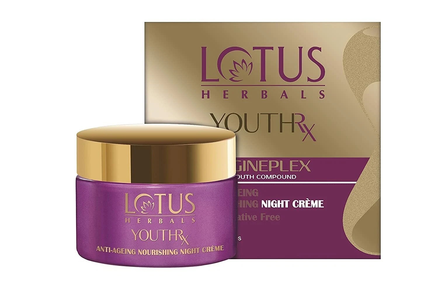 Lotus Herbals YouthRx Anti Ageing Nourishing Night Cream for women, 50g
