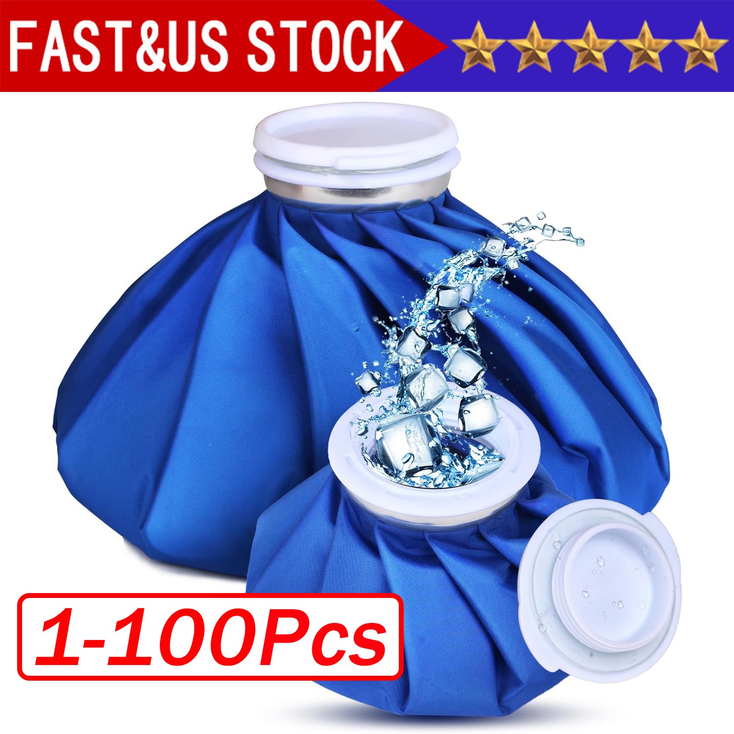 Ice Bags Packs Knee Neck Reusable Cold Relief Pain Headache Sport Injury Lot