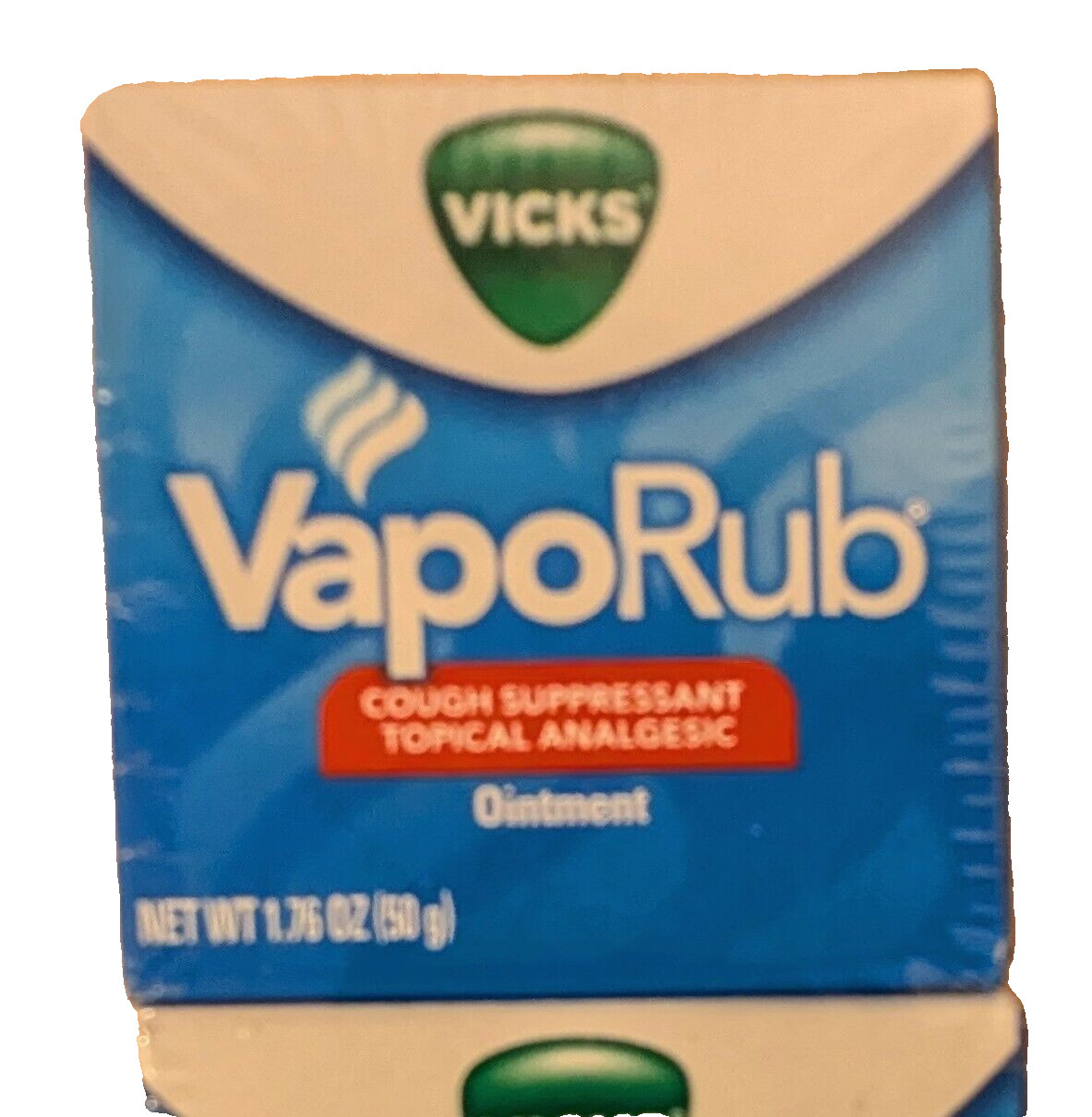 NEW Vicks VaporRub 3 Pc set, 1.76 0z / 50g EACH Decongestant, Cough Suppressant