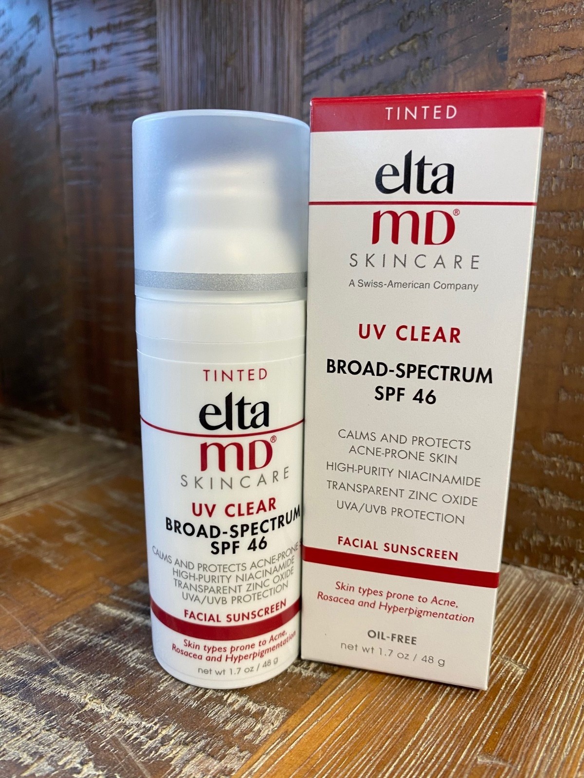 E(ta MD UV Clear TINTED Facial Sunscreen SPF 46 1.7 oz EXP: 10/2026 New in Box!!