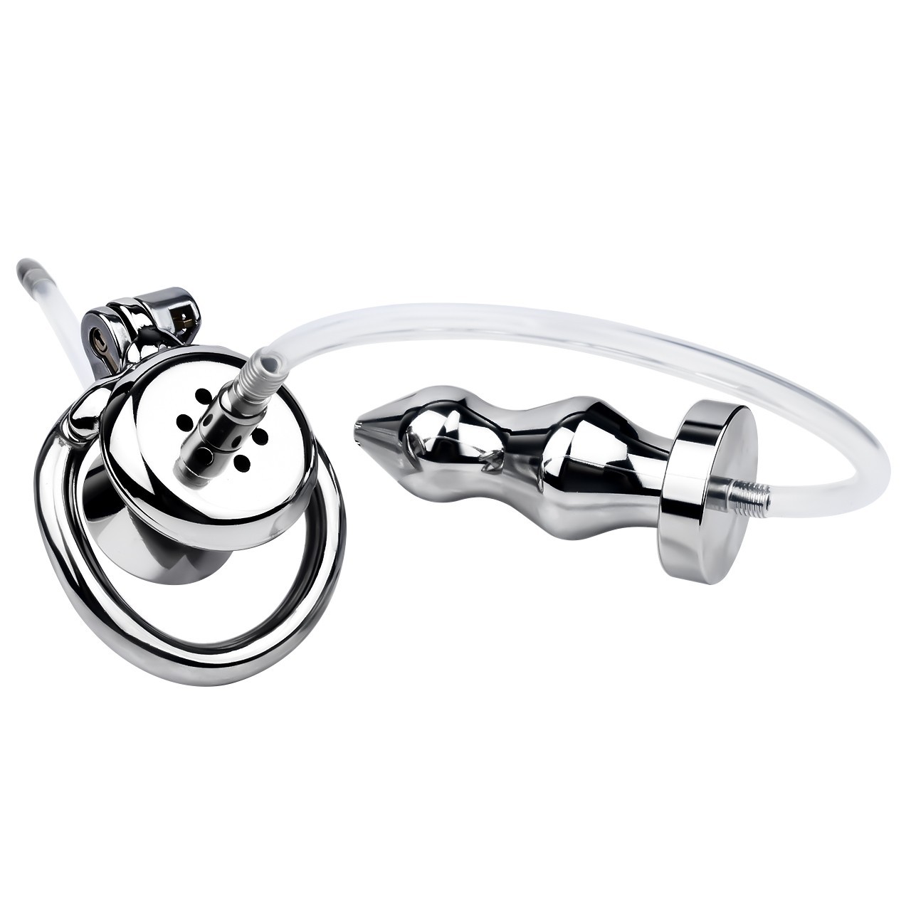 Inverted Penis Cage Chastity Device Set Stainless Steel Sissy Cage BDSM