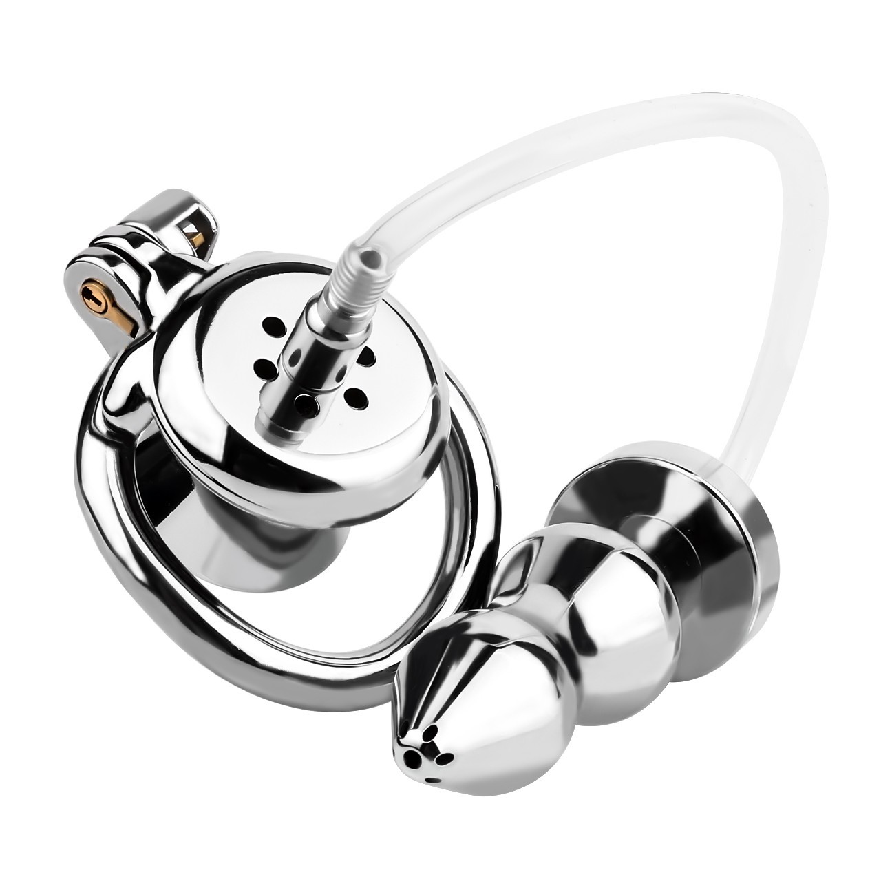 Inverted Penis Cage Chastity Device Set Stainless Steel Sissy Cage BDSM
