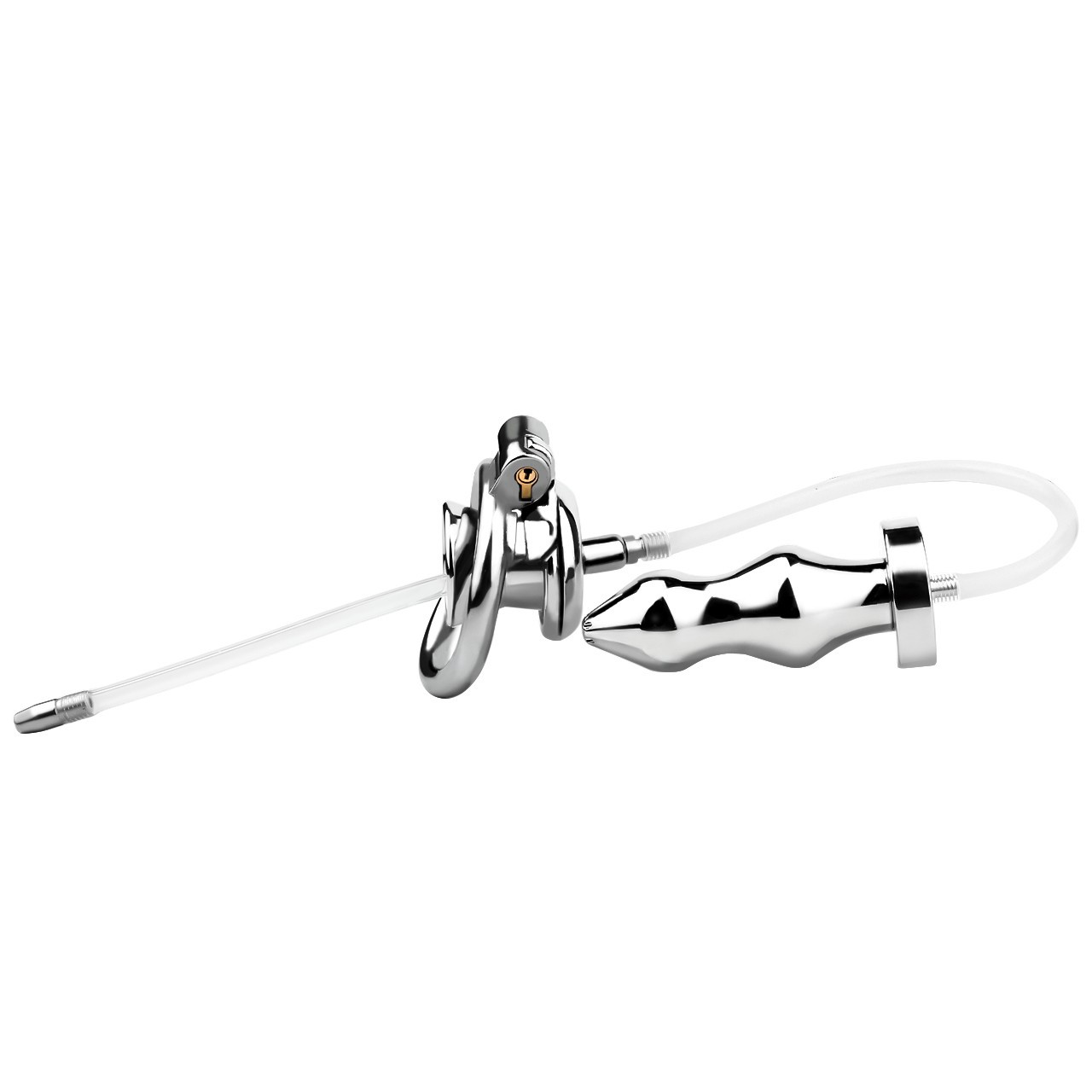 Inverted Penis Cage Chastity Device Set Stainless Steel Sissy Cage BDSM