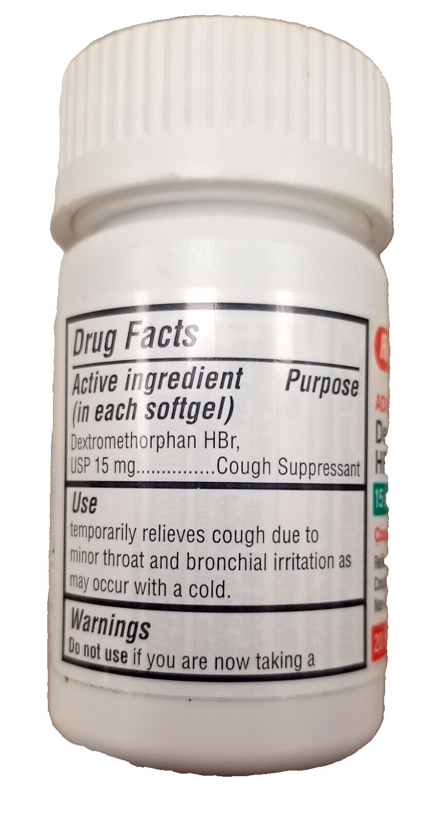 Rugby Dextromethorphan 15mg Cough Gels 8hr 20ct ( 2 pack ) NEW LOOK ARRIVING ~